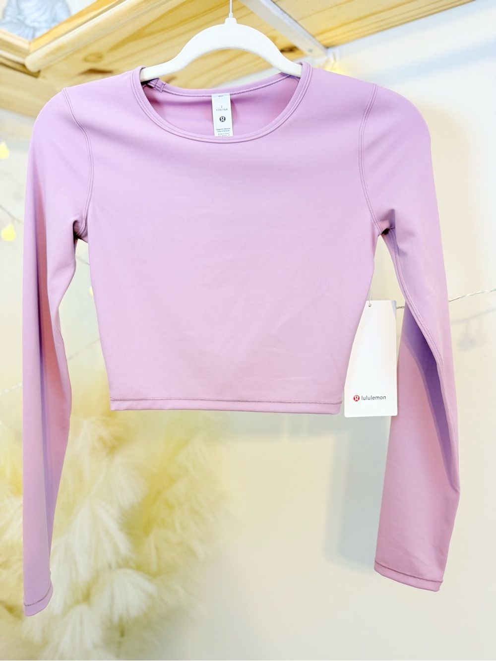 🌾 lululemon Wunder Train Cropped Long Sleeve Top